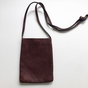 Jean Paul Gaultier Vintage Small Crossbody Leather Bag Chocolate Brown